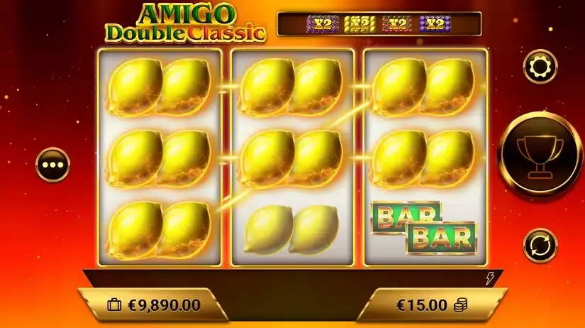Amigo Double Classic slot screenshot 2
