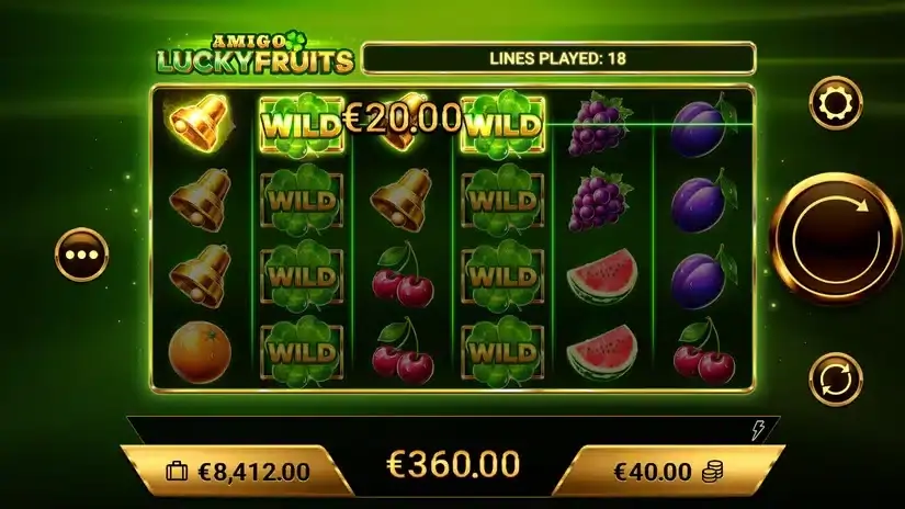 Amigo Lucky Fruits slot screenshot 5