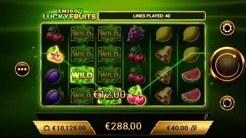 Amigo Lucky Fruits slot screenshot 2