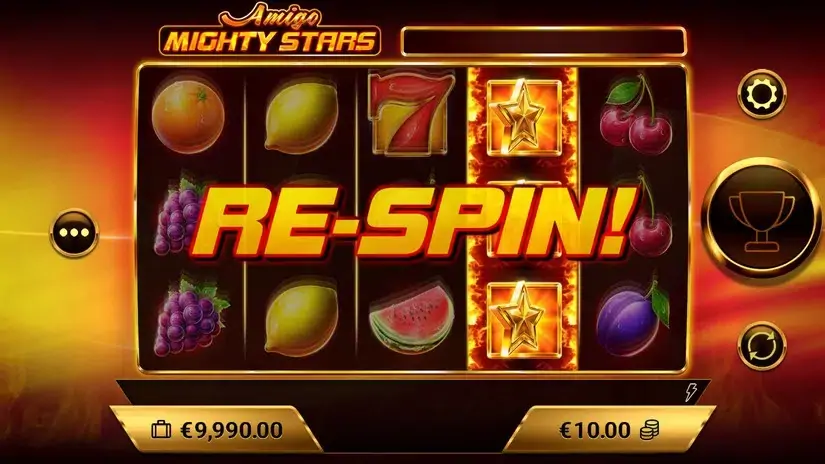 Amigo Mighty Stars slot screenshot 2