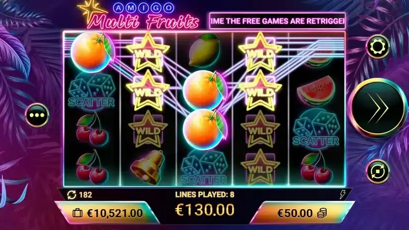 Amigo Multifruits slot screenshot 4