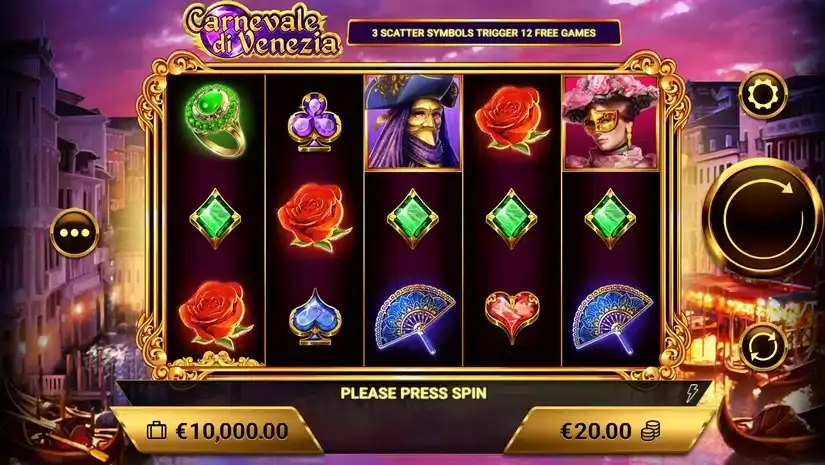 Carnevale di Venezia slot screenshot 1
