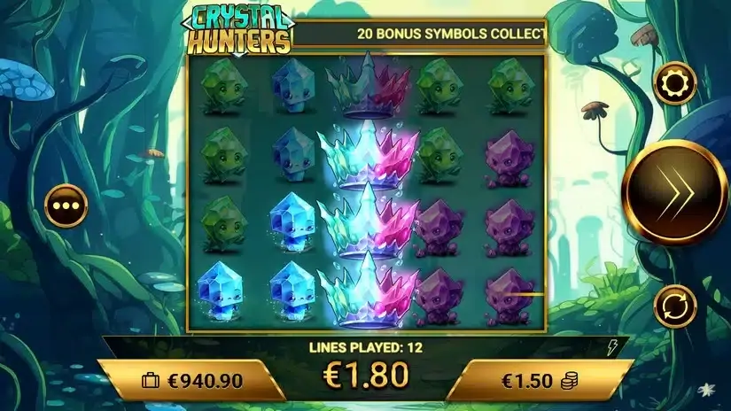 Crystal Hunters slot screenshot 