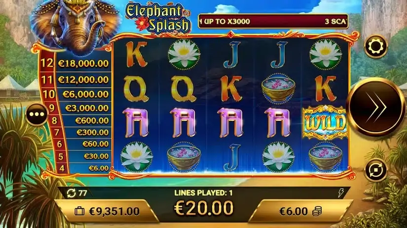 Elephant Splash slot screenshot 3