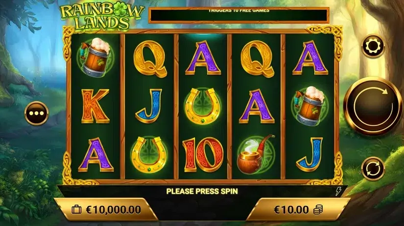 Rainbow Lands slot screenshot 
