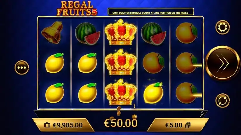 Regal Fruits 5 slot screenshot 2