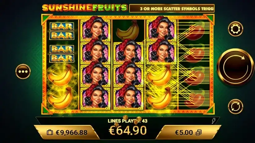 Sunshine Fruits slot screenshot 