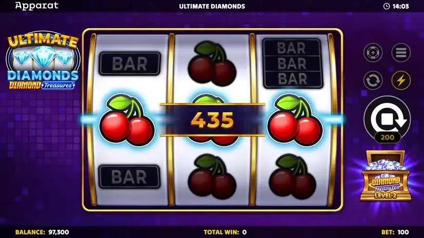Ultimate Diamonds – Diamond Treasures slot screenshot 3