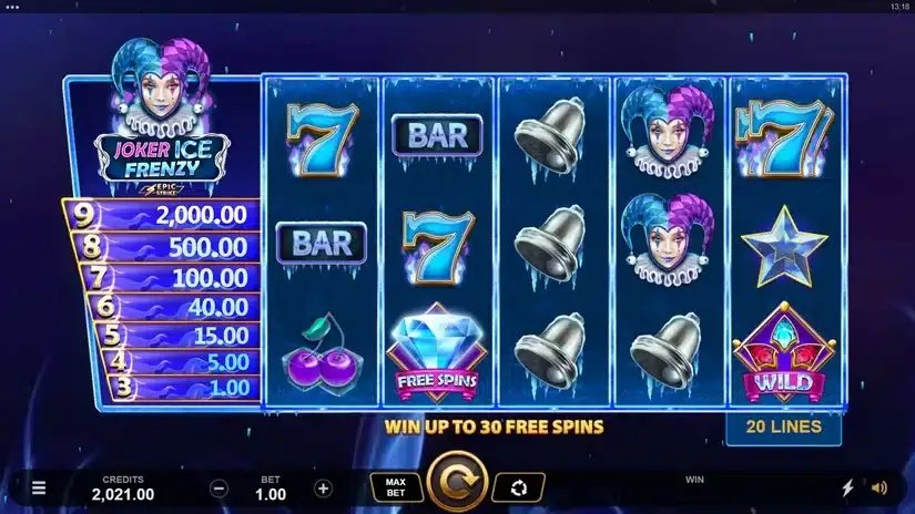Joker Ice Frenzy Epic Strike slot screenshot 