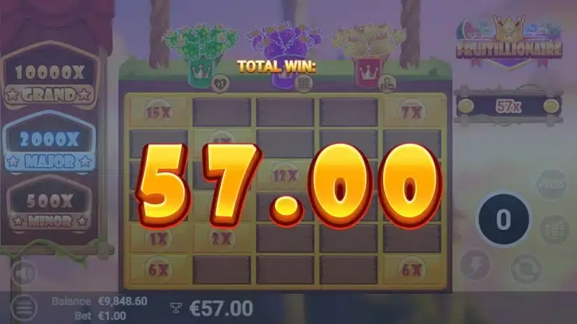 Fruitillionaire slot screenshot 4