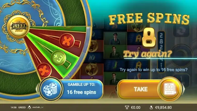 Greed slot screenshot 2