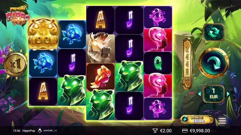 HippoPop slot screenshot 2