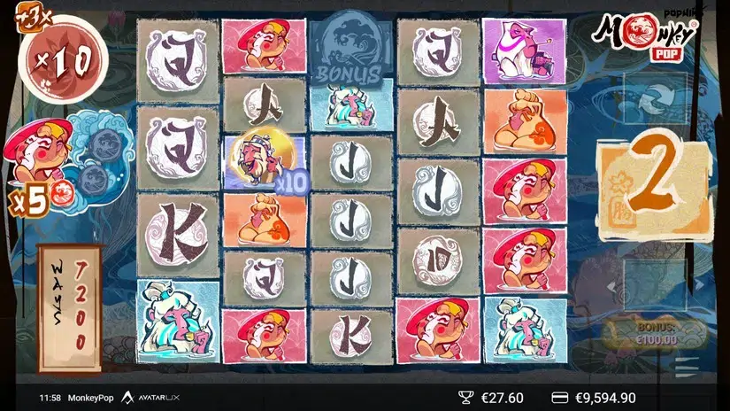 MonkeyPop slot screenshot 