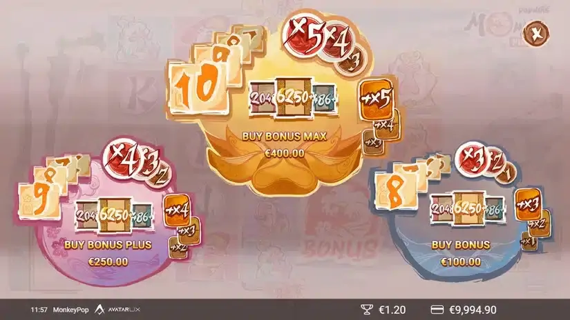 MonkeyPop slot screenshot 4