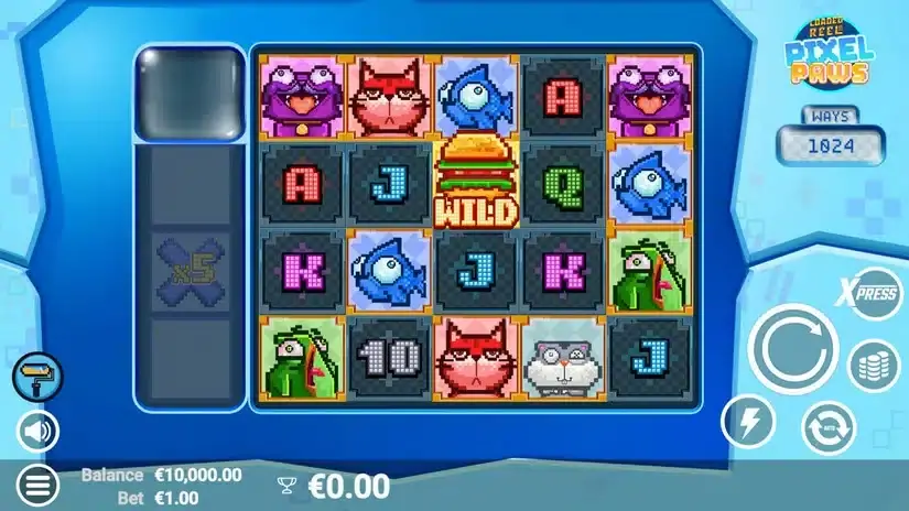 Pixel Paws slot screenshot 