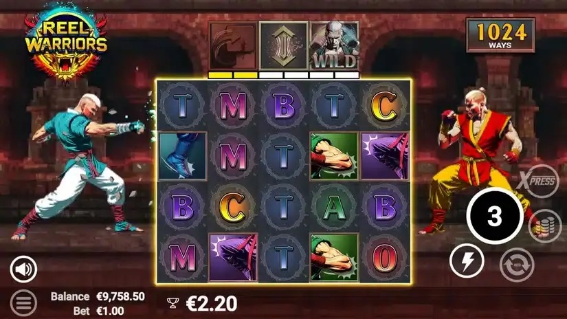 Reel Warriors slot screenshot 3