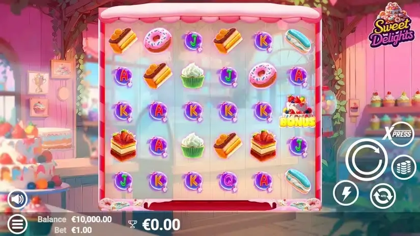Sweet Delights slot screenshot 
