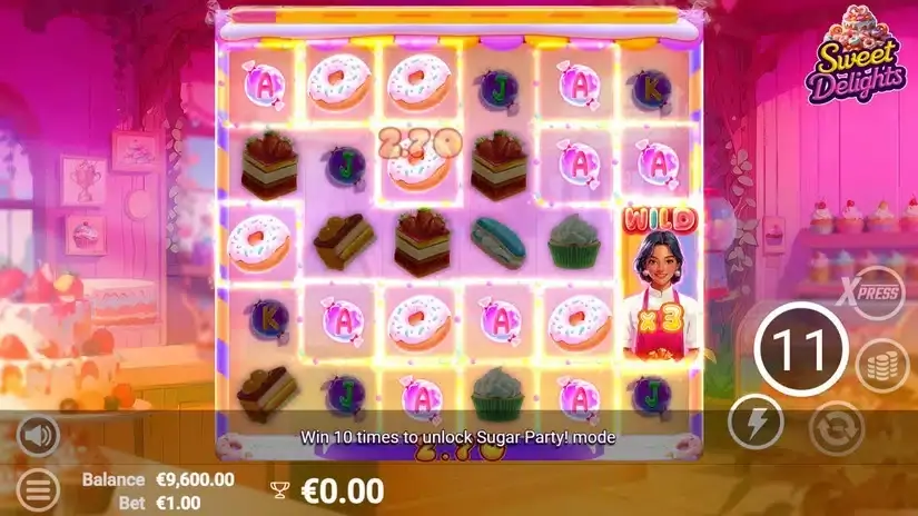 Sweet Delights slot screenshot 4