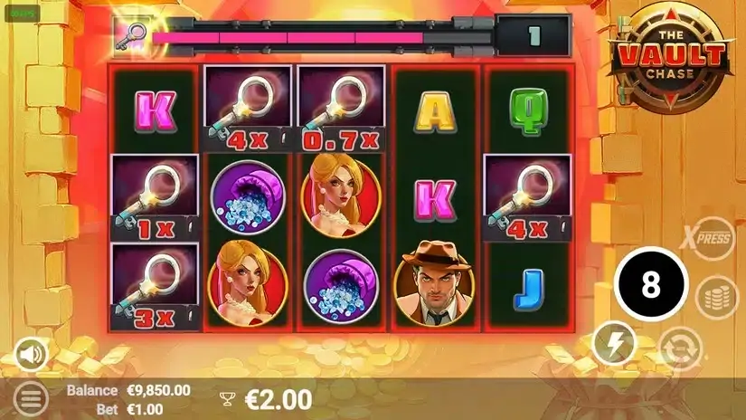 The Vault Chase slot screenshot 3