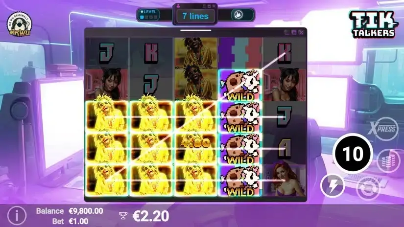 Tik Talkers slot screenshot 