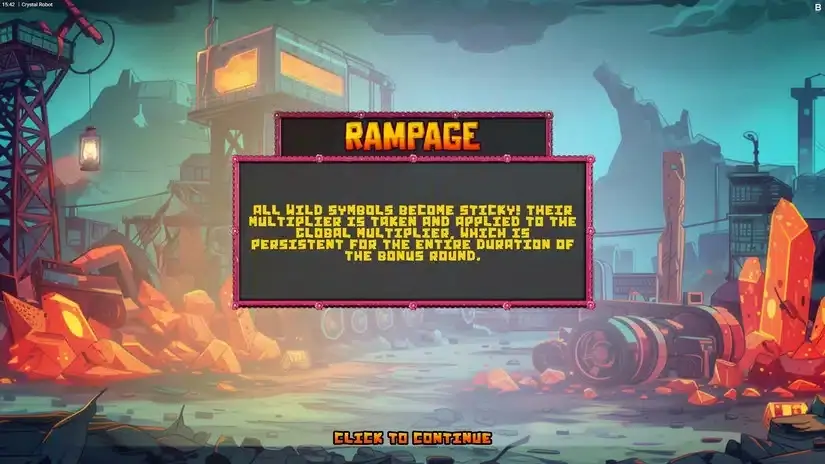 Crystal Robot slot screenshot 3