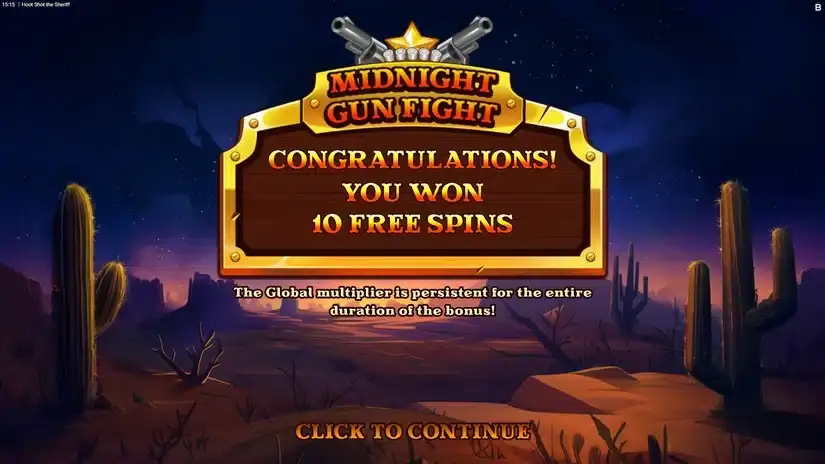 Hoot Shot The Sheriff slot screenshot 3