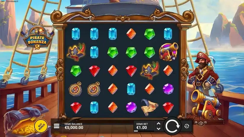 Pirate Bonanza 2 slot screenshot 
