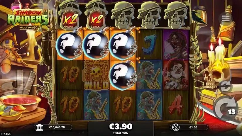 Shadow Raiders MultiMax slot screenshot 5