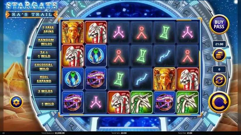 Stargate Ra’s Trail slot screenshot 1