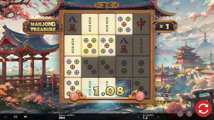 Mahjong Treasure slot screenshot 2