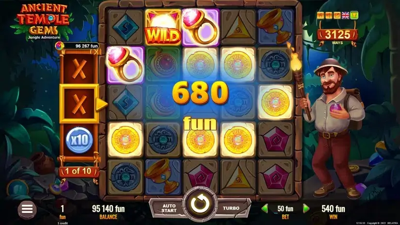 Ancient Temple Gems slot screenshot 