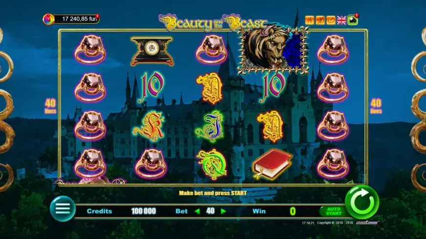 Beauty and the Beast slot screenshot 