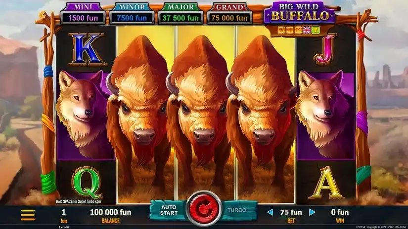 Big Wild Buffalo slot screenshot 