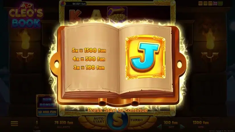 Cleo’s Book slot screenshot 4