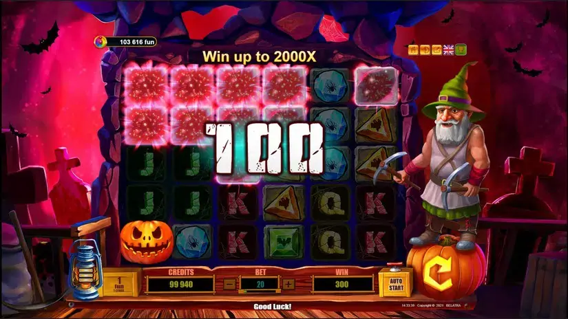 Halloween Crystals slot screenshot 