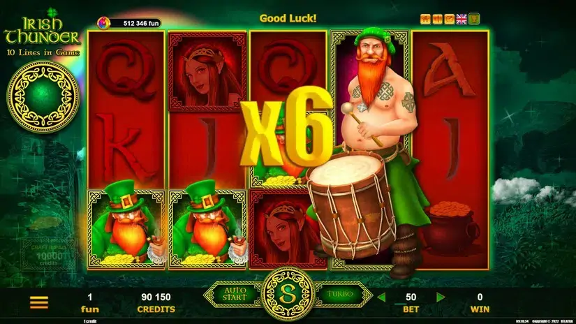 Irish Thunder slot screenshot 4