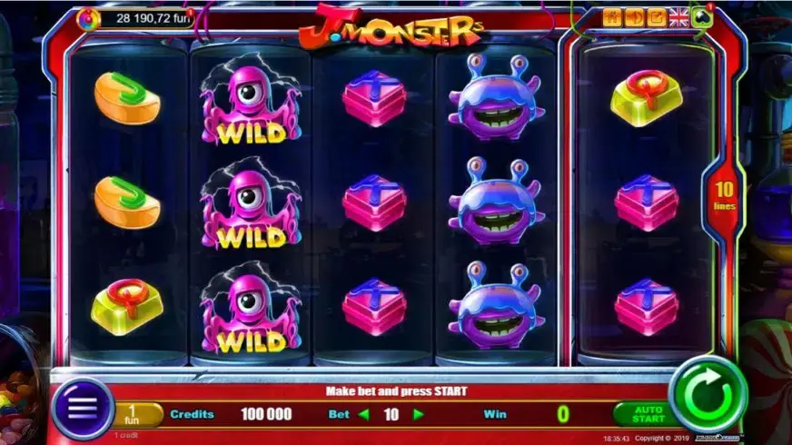 J-Monsters slot screenshot 1