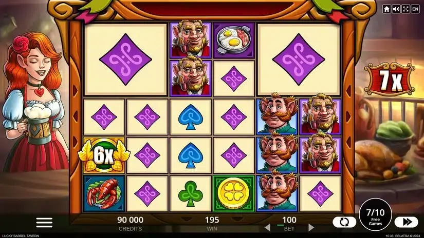 Lucky Barrel Tavern slot screenshot 5