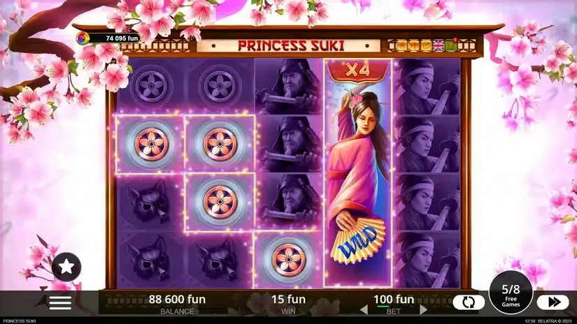 Princess Suki slot screenshot 5