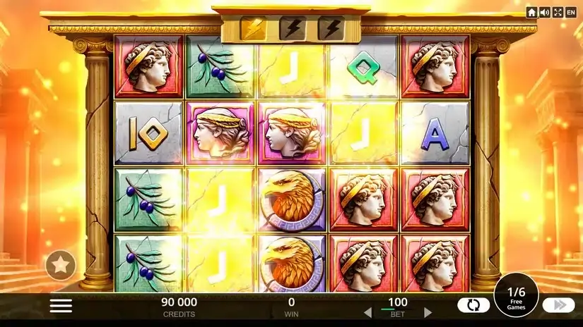 Rise of Zeus slot screenshot 4