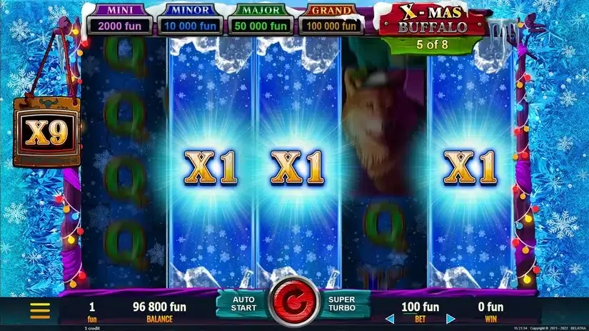 X-Mas Buffalo slot screenshot 10