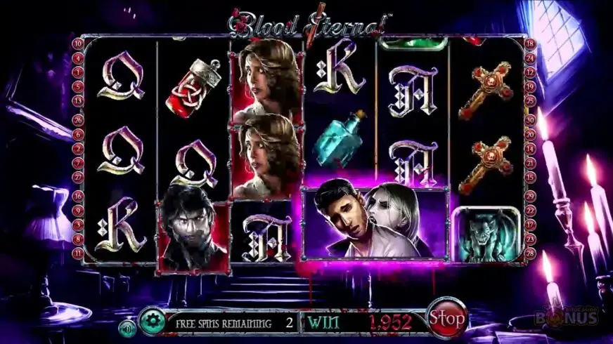 Blood Eternal slot screenshot 