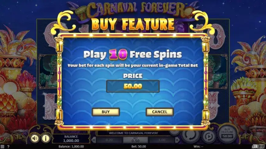 Carnaval Forever slot screenshot 3