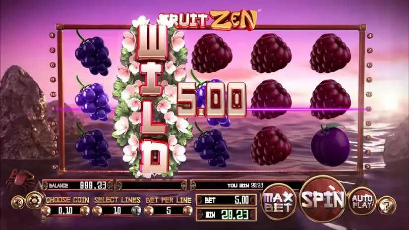 Fruit Zen slot screenshot 2