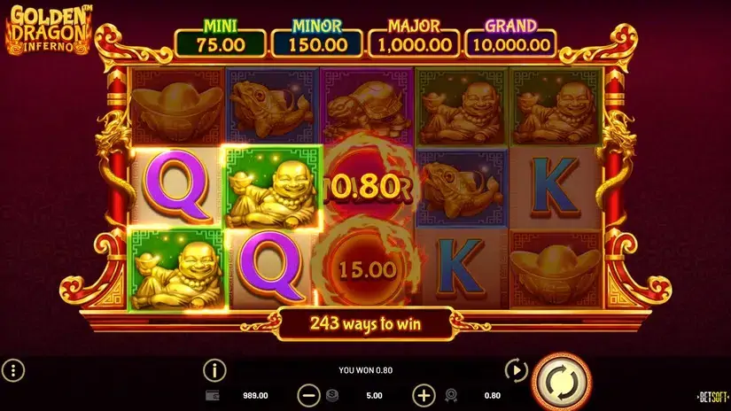 Golden Dragon Inferno slot screenshot 4