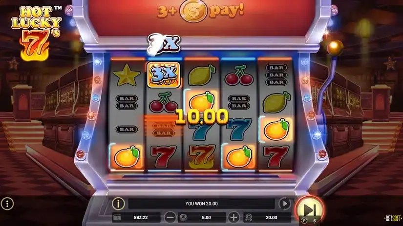 Hot Lucky 7s slot screenshot 4