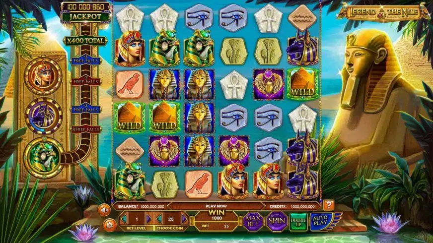 Legend Of The Nile slot screenshot 2