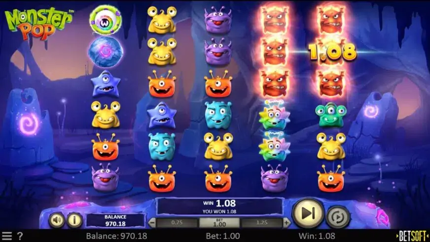 Monster Pop slot screenshot 3