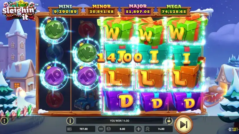 Sleighin’ it slot screenshot 4