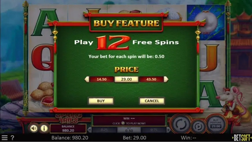 Spring Tails slot screenshot 2